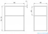 Deante Correo Nero konsola łazienkowa stojąca modułowa 60x40 cm czarny mat CKC N60A